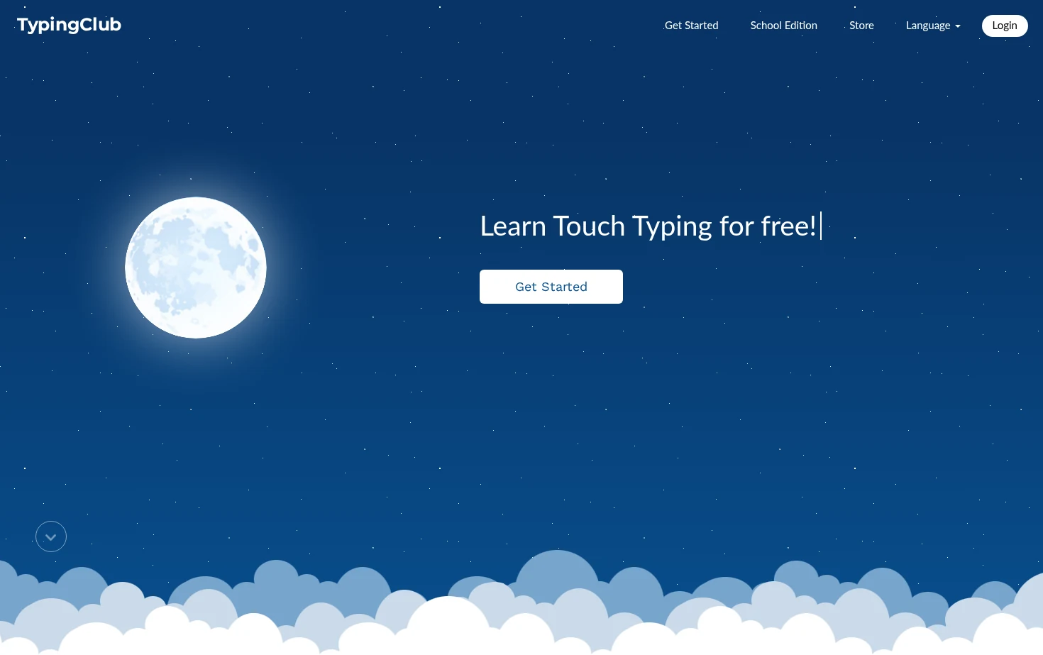 TypingClub 页面快照